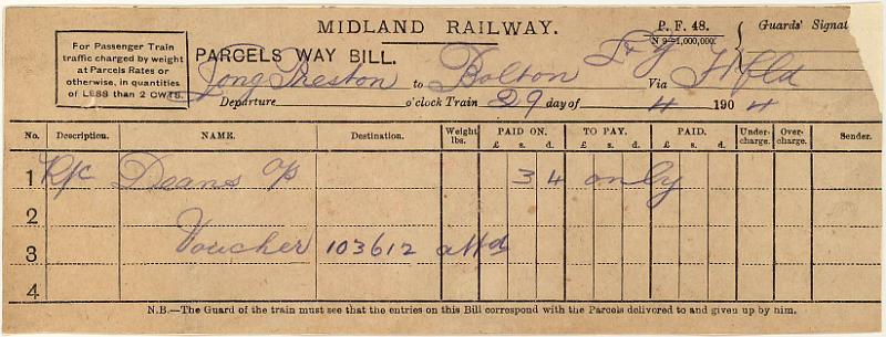 Item 29-04-04 to Bolton - Deans.jpg - Way Bill: Item 29-04-04 to Bolton - Deans